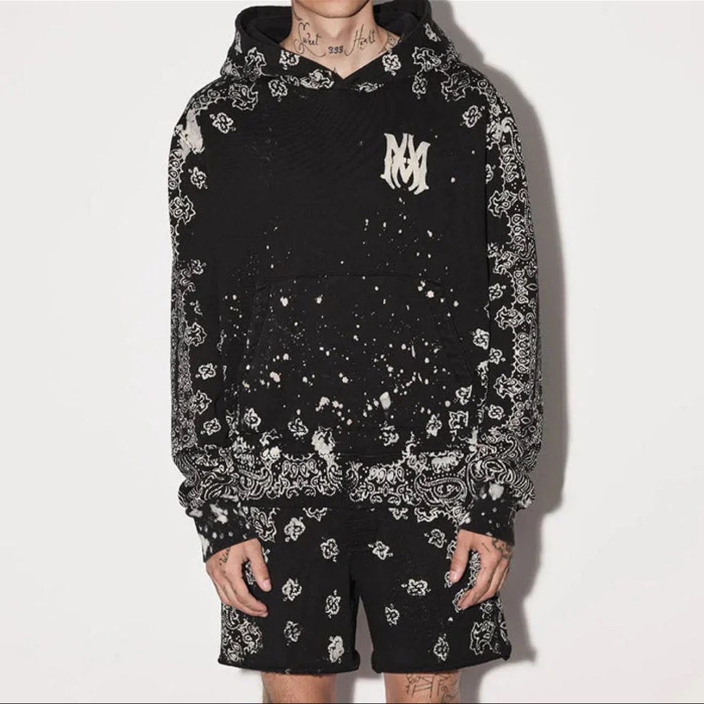 Amiri Fashion Hoodie Black Graphic